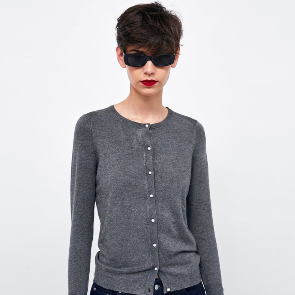 Zara Knit Cardigan with Button